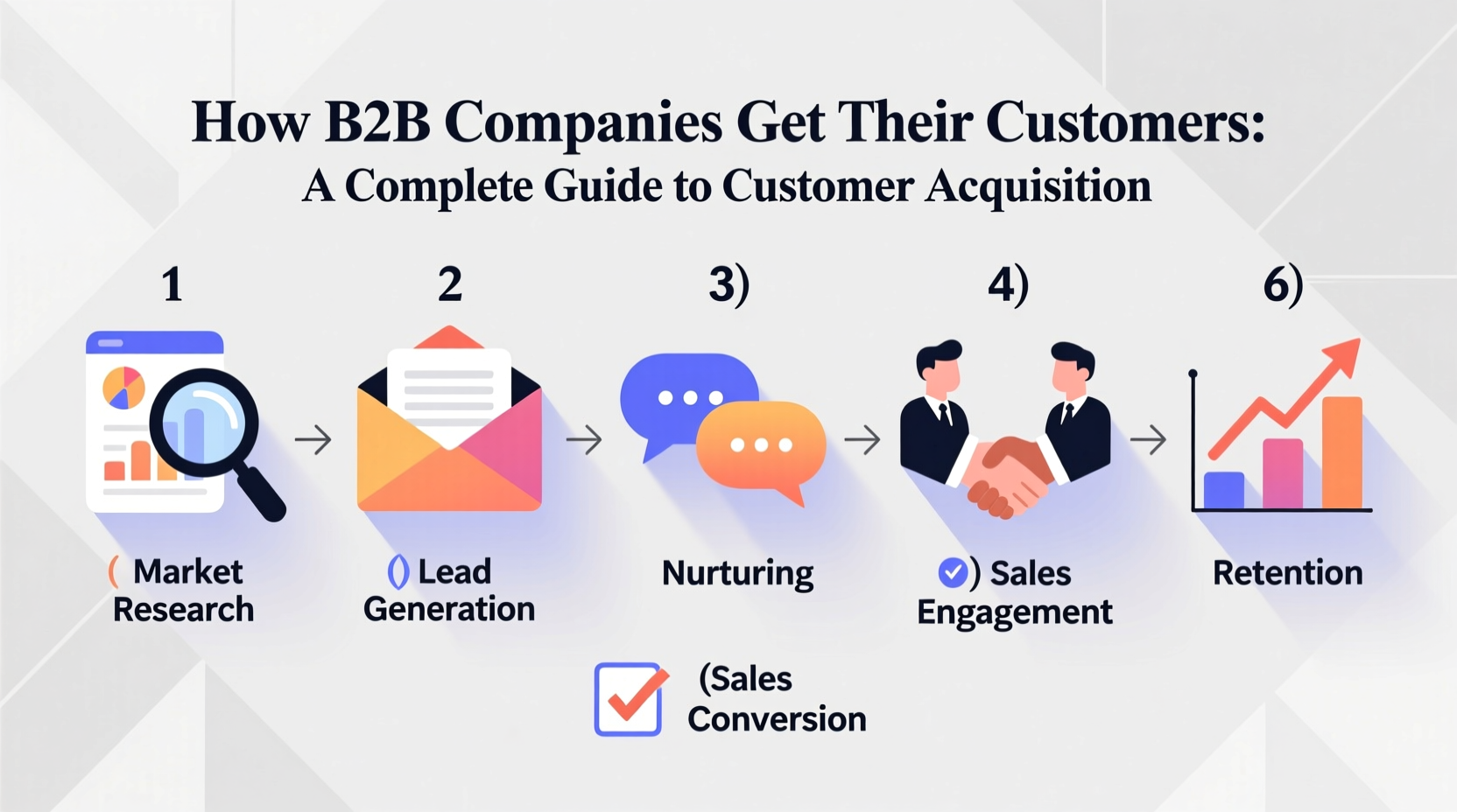 how do b2b companies get their customers
