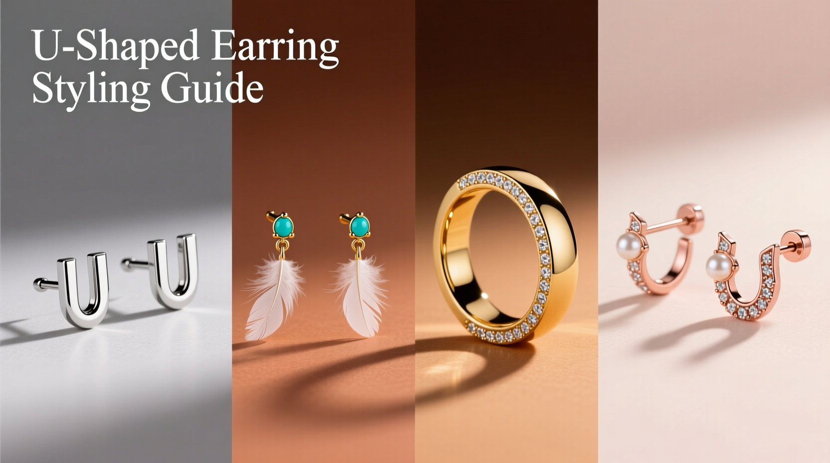 creative ways to style u shaped ear bone studs for every occasion