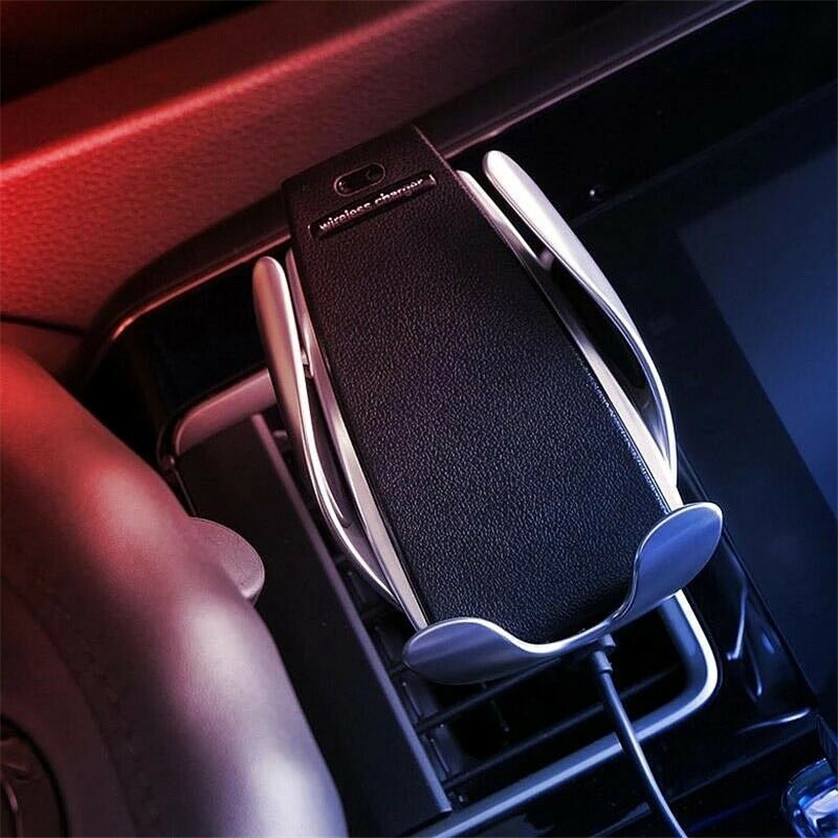S5 Wireless Car Charger Mount Infrared Sensor Automatic Clamp 10W Qi Fast Charge Car Wireless Charger Holder Stand Quick Charger