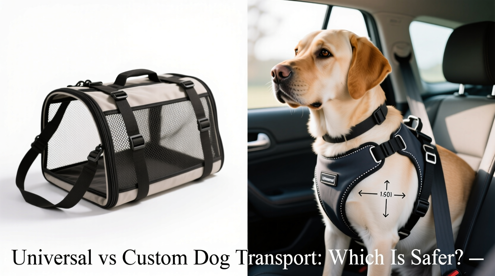 universal vs custom dog transport