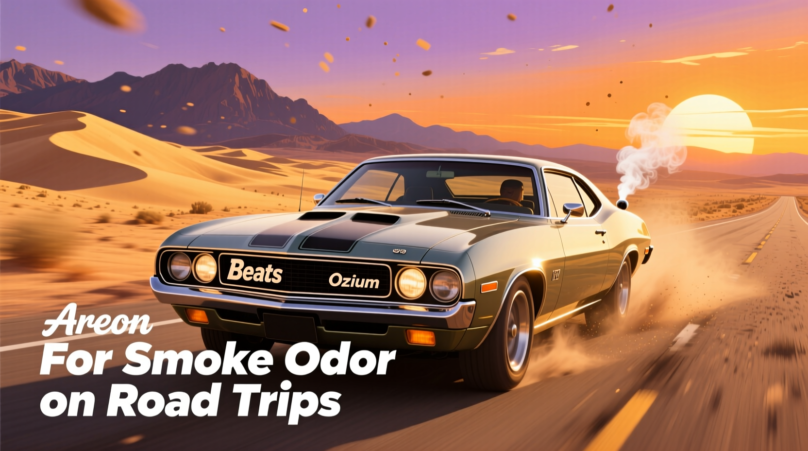 areon vs ozium smoke odor road trip