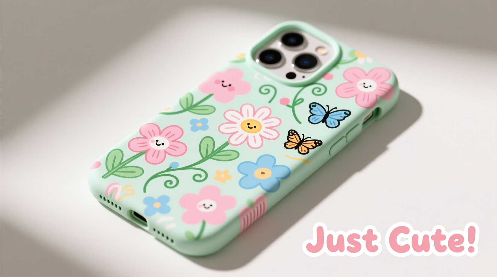 iphone case is a flower design childish or is plain just boring