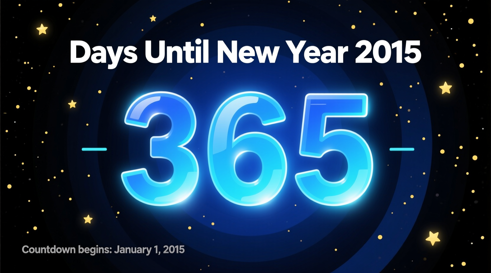 How Many Days Until New Year 2015?, image size:1664x928