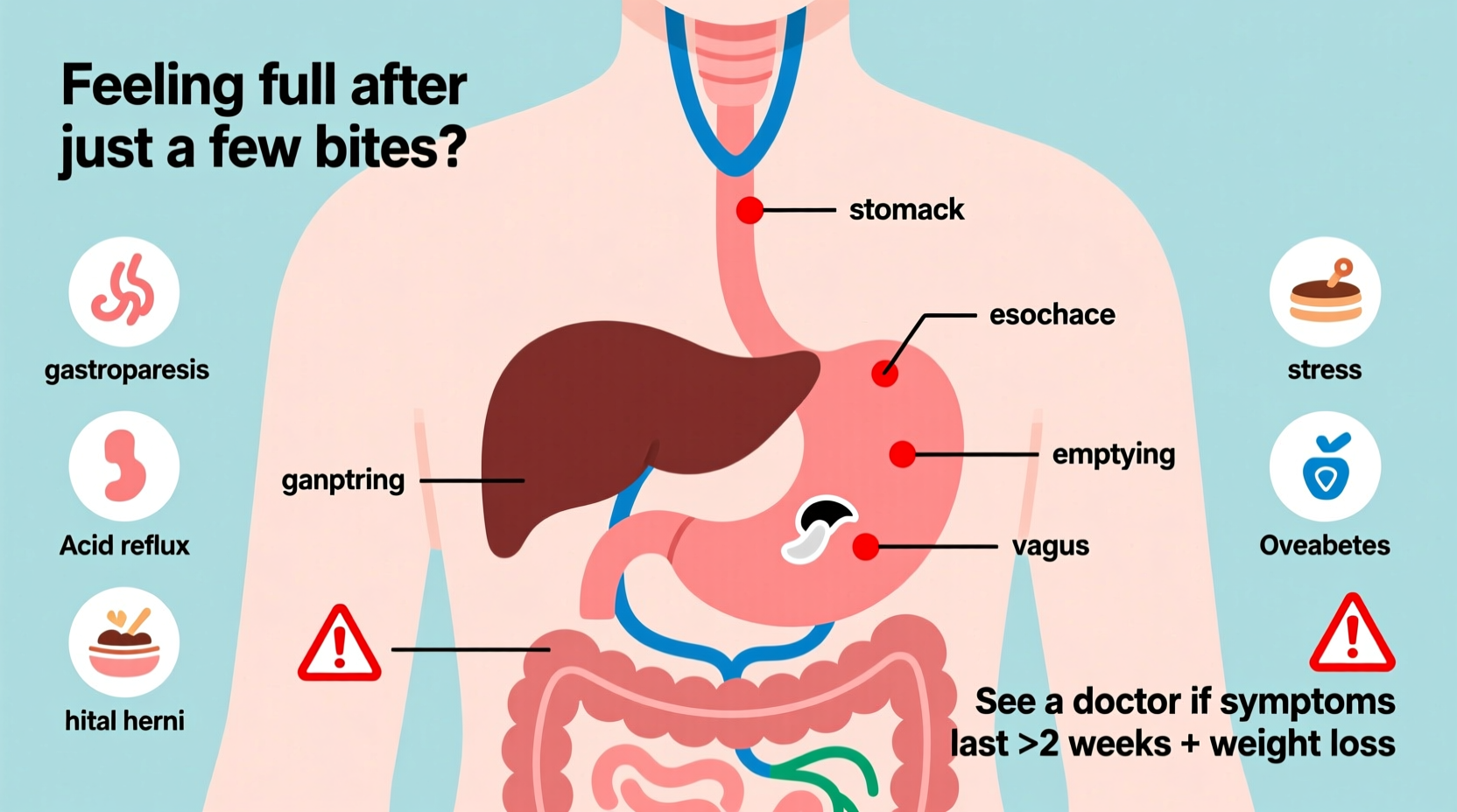 why do i get full so fast causes when to worry