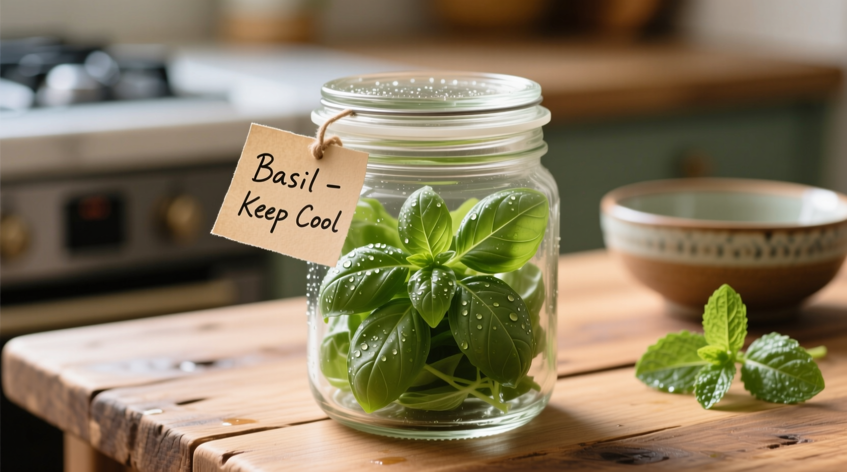 how do you store basil leaves
