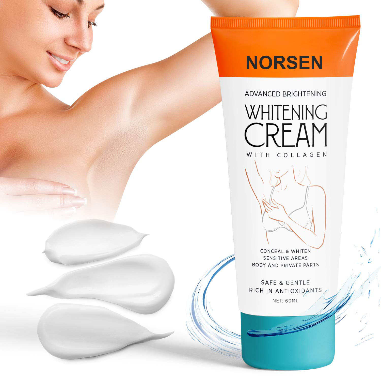 OEM Cosmetic Supplier Custom Natural Organic Body Care tightening   Moisturizing Whitening Cream