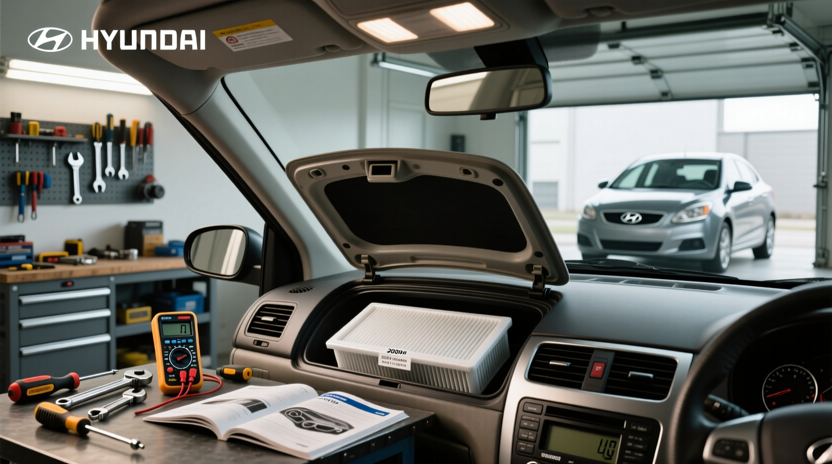 2009 hyundai accent cabin air filter guide