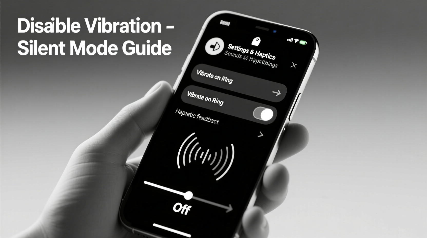 how to completely disable vibration on your iphone for a silent distraction free experience