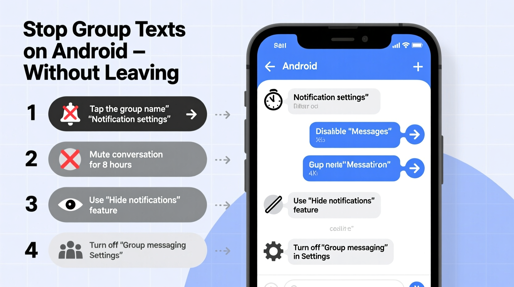 effective ways to stop group texts on android without leaving the conversation 2