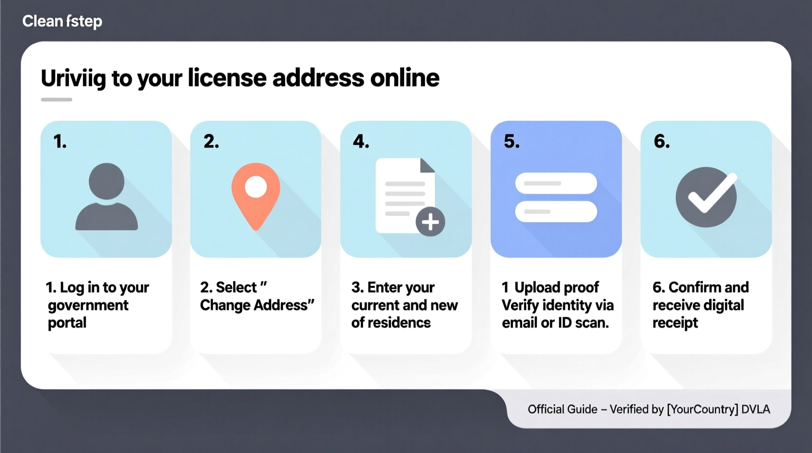 step by step guide to changing your address on your driving licence online easily