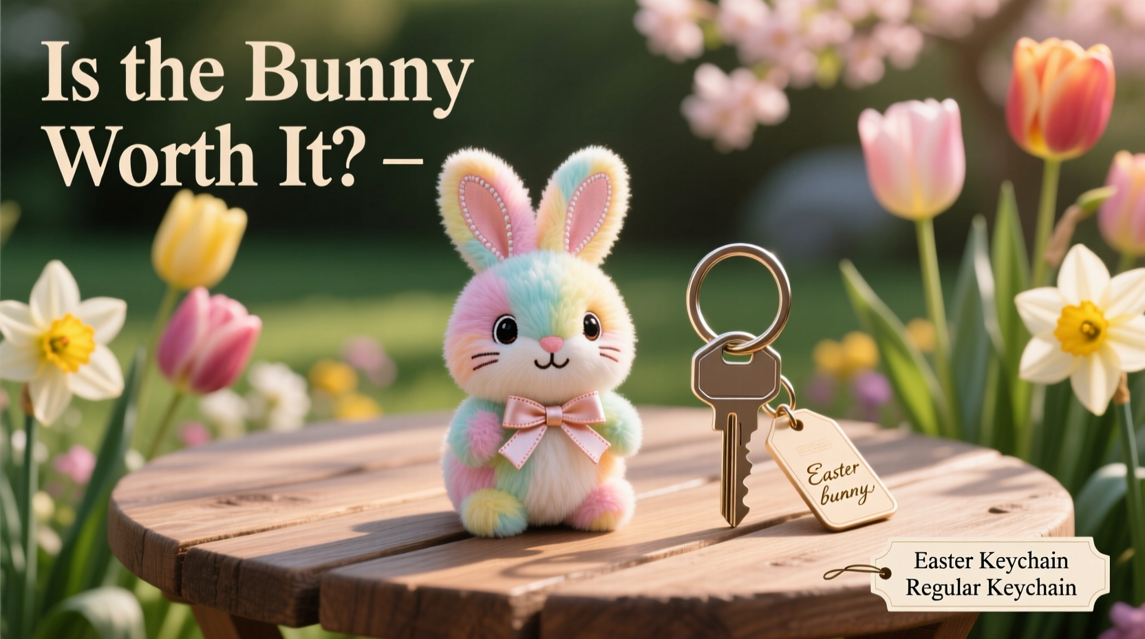 easter keychain vs regular keychain is the bunny worth the extra bucks