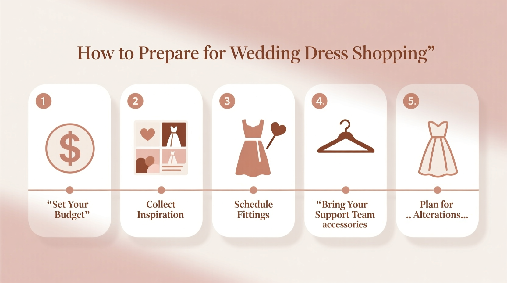 how to prepare for wedding dress shopping