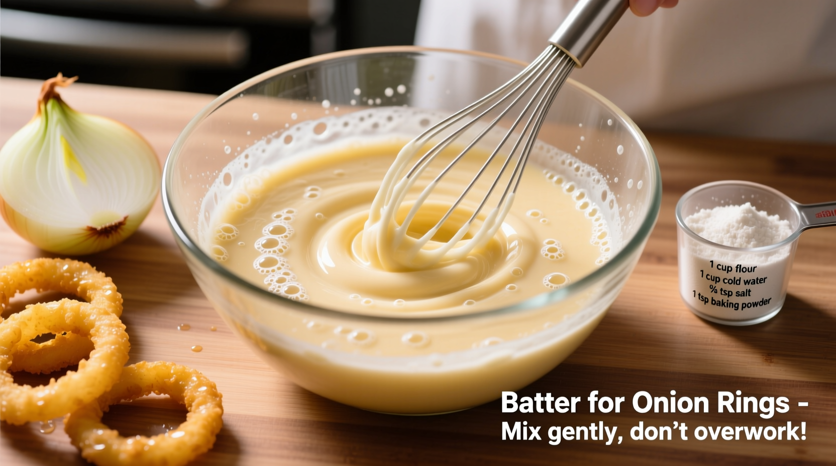 how to make batter for onion rings