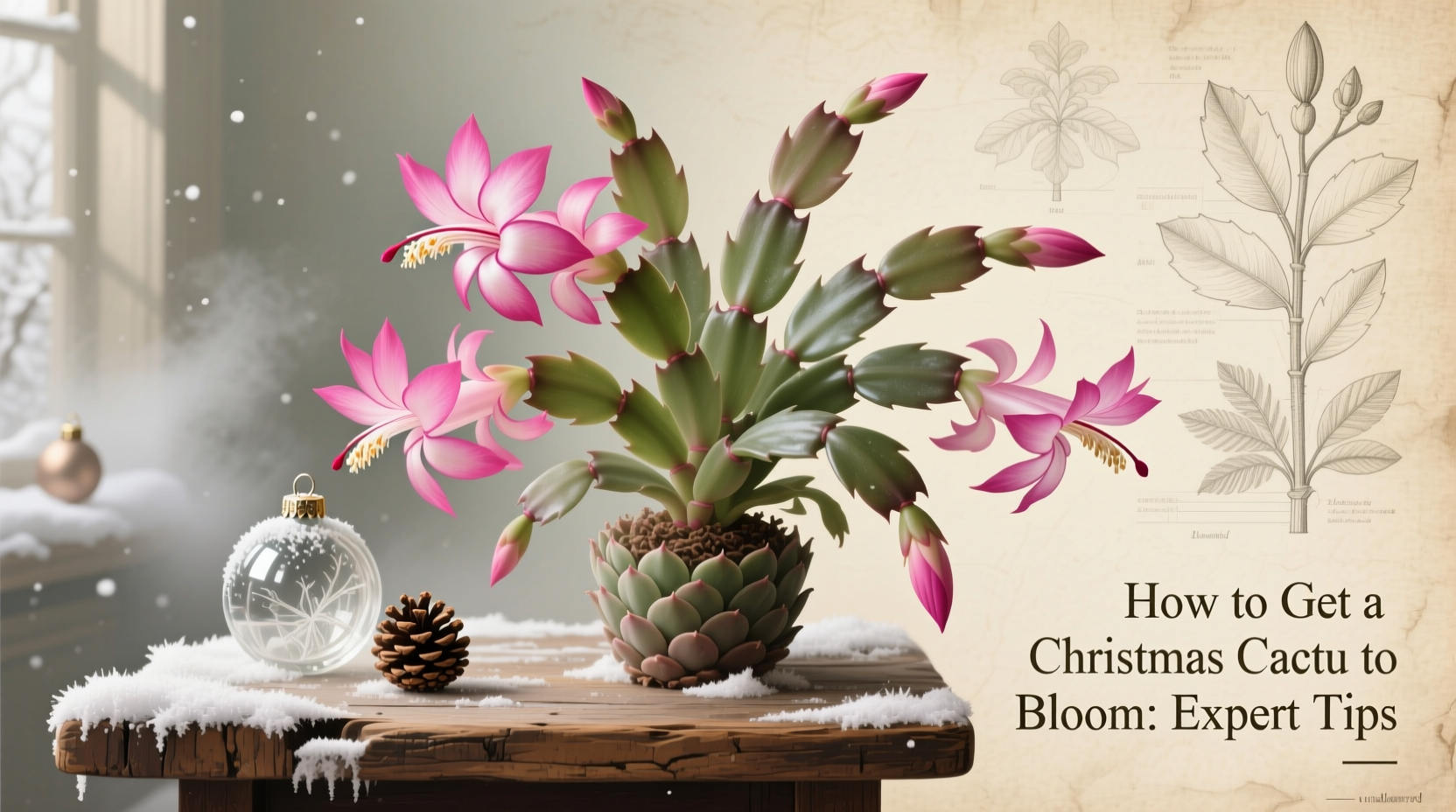 how to get a xmas cactus to bloom
