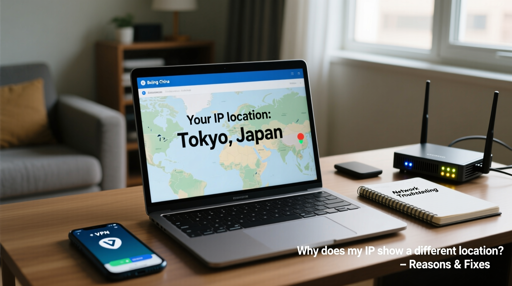 why does my ip address show a different location reasons fixes