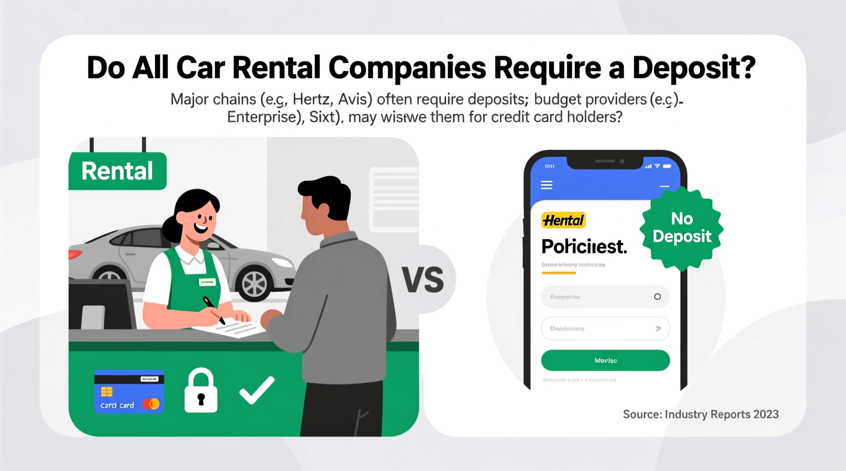 do all car rental companies require a deposit