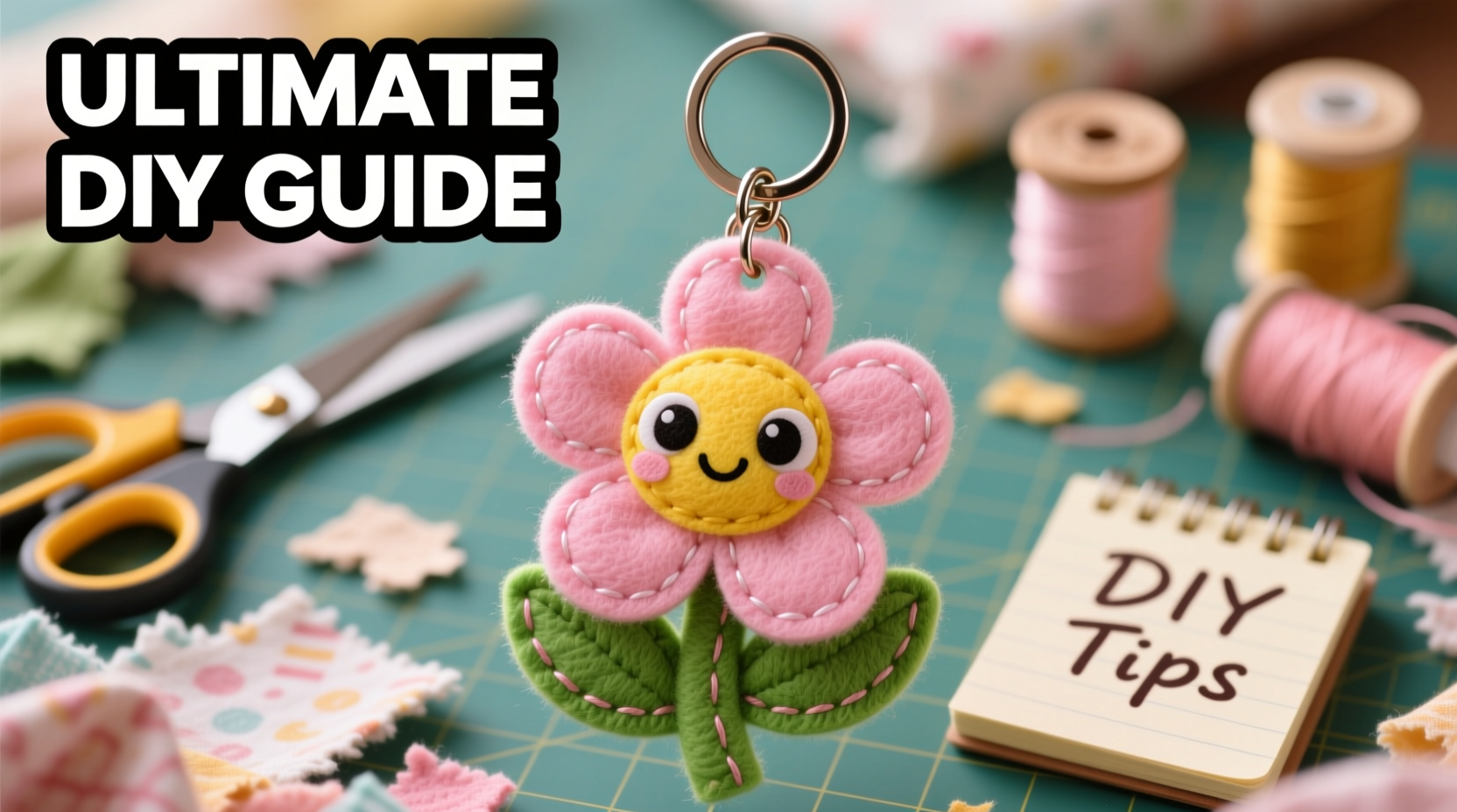 ultimate diy guide crafting cute and durable cartoon flower keychains easily