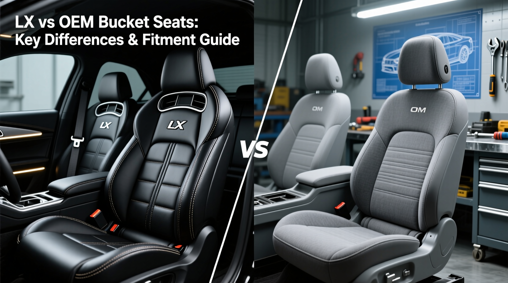 lx vs oem bucket seat comparison