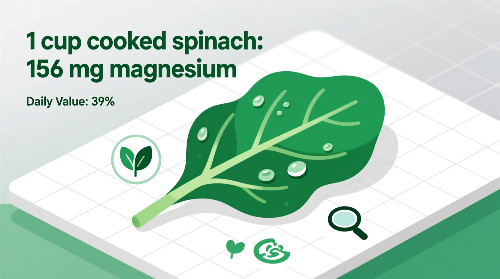 Magnesium in Spinach: Exact Amounts Per Serving Revealed