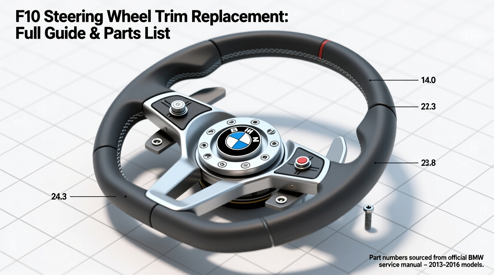 f10 steering wheel trim replacement