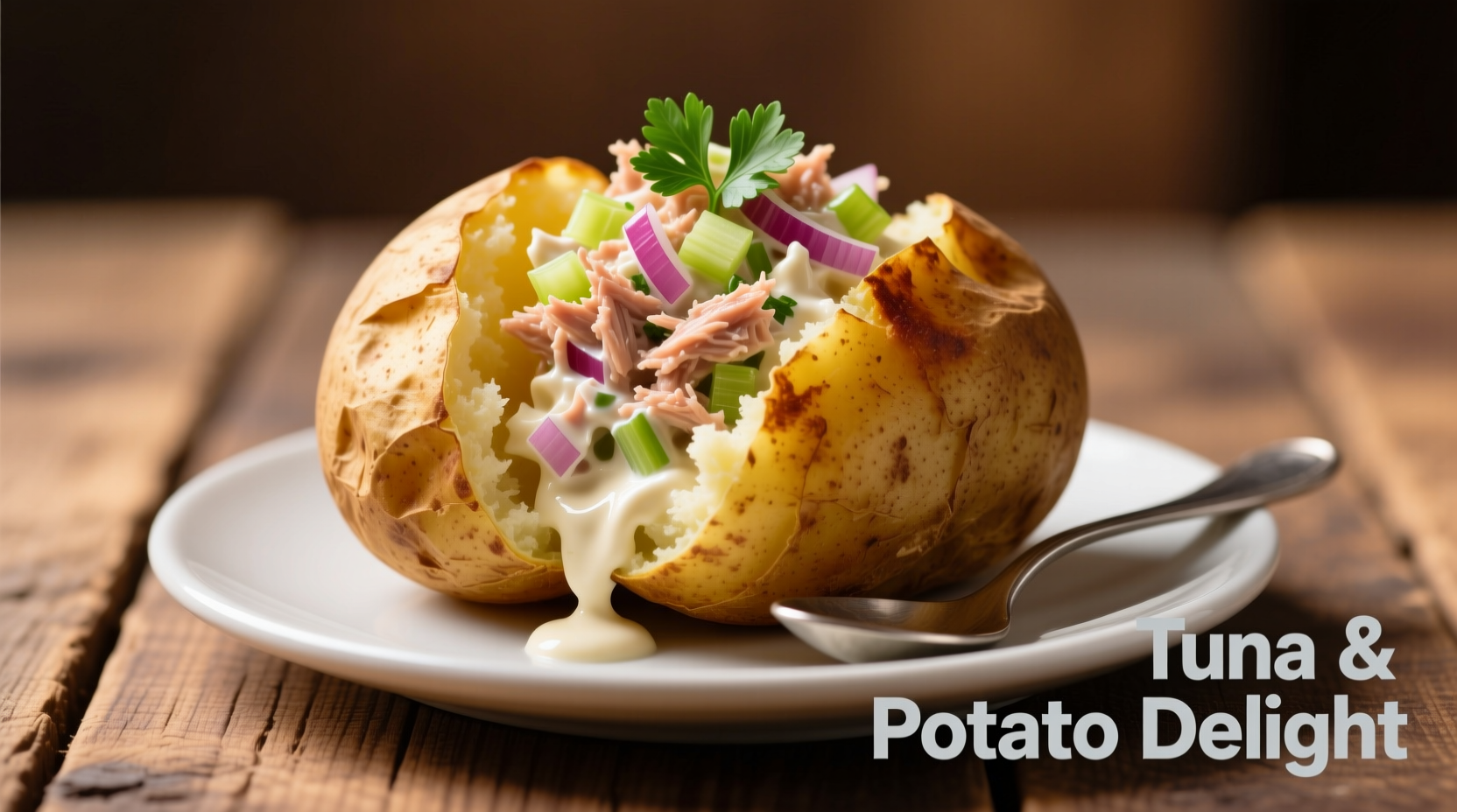 baked potato with tuna