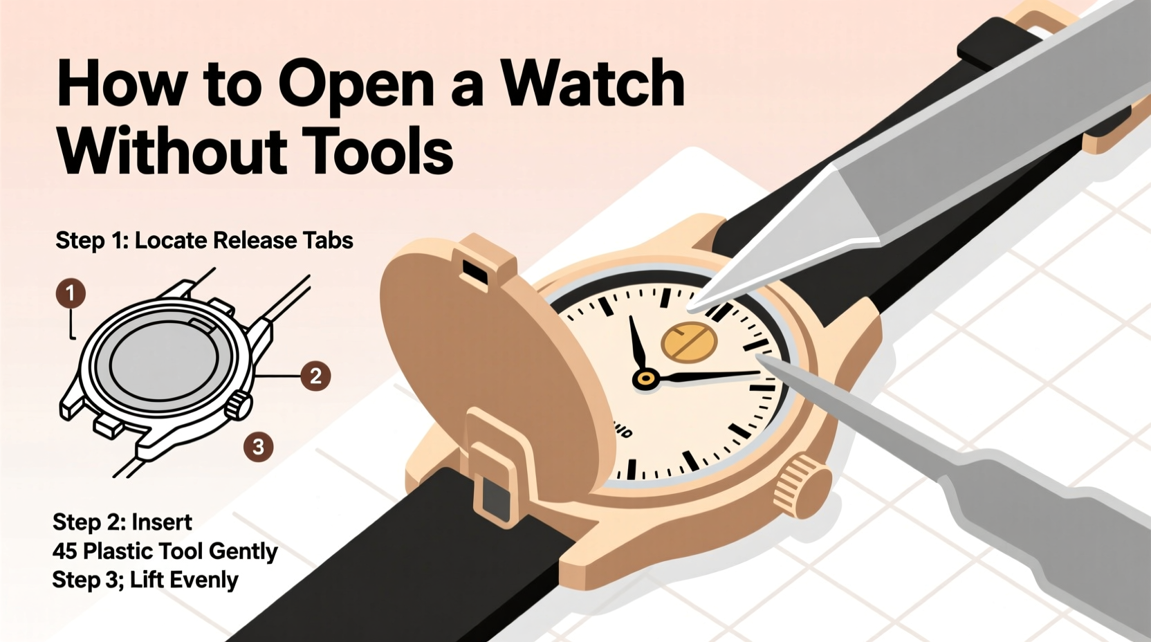 how to open a watch without tools simple techniques for a safe diy battery change