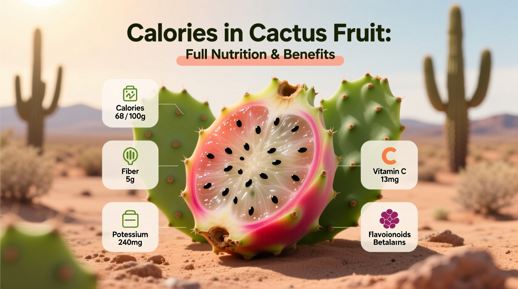 Calories in Cactus Fruit: Full Nutrition & Benefits
