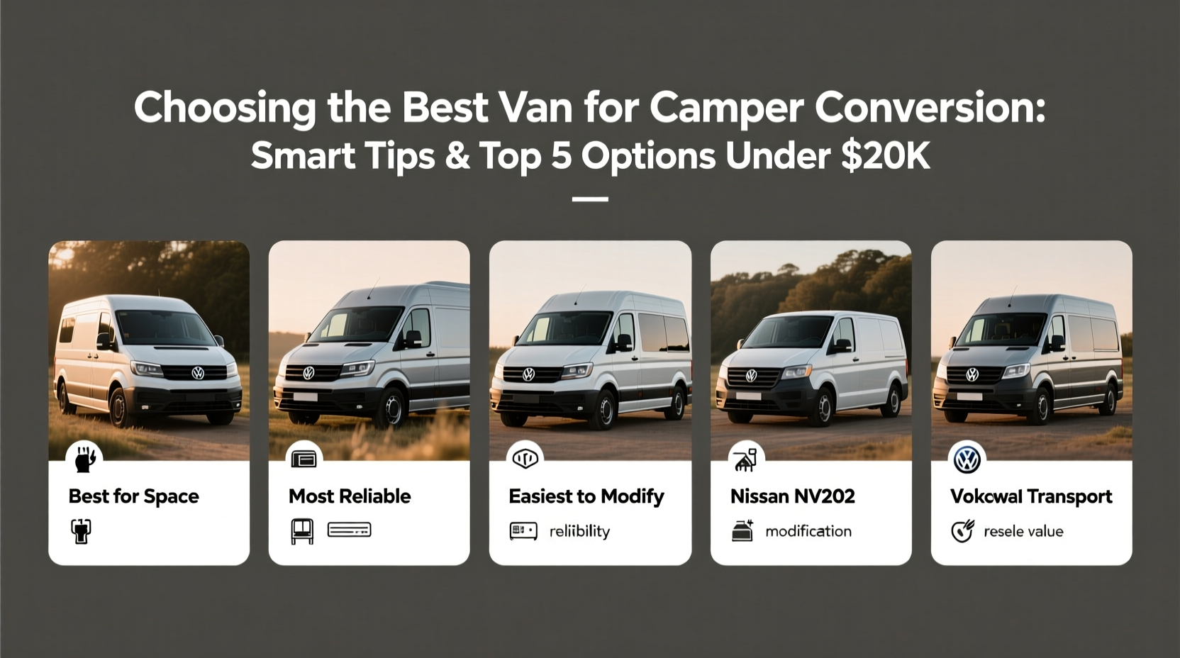 choosing the best van for camper conversion starts with smart tips and options under 5