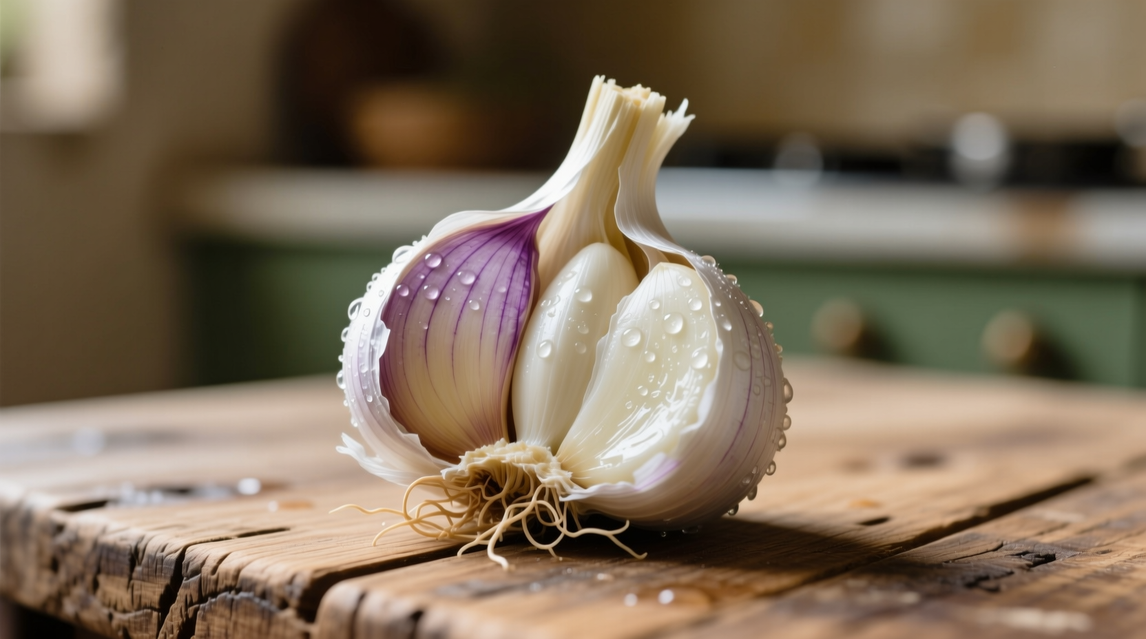 eat raw garlic
