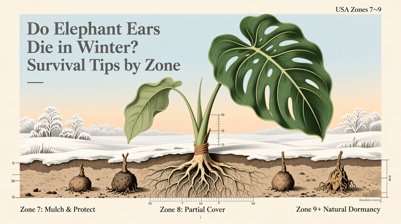 Do Elephant Ears Die in Winter? Survival Tips by Zone