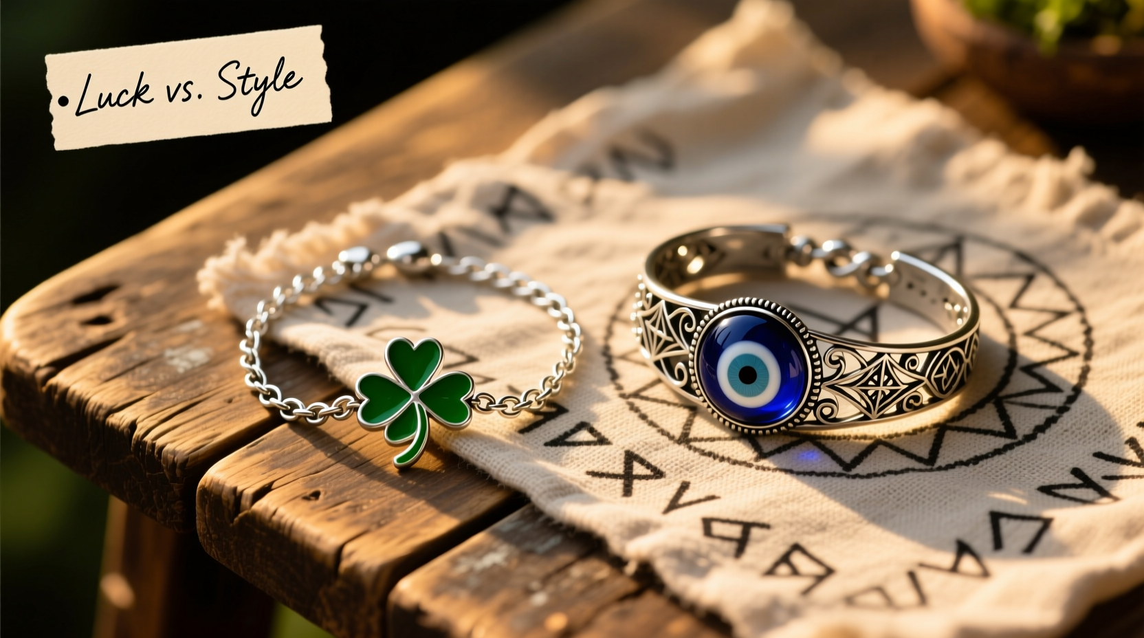 clover vs evil eye bracelets which one actually brings more luck and style