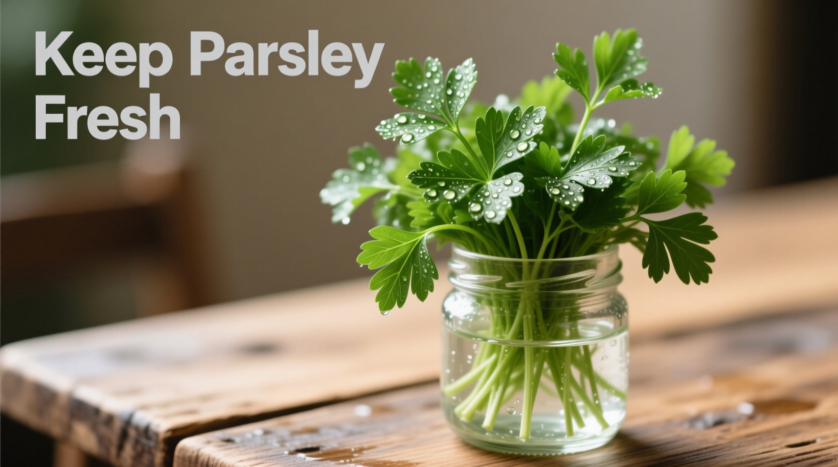 how to keep fresh parsley fresh
