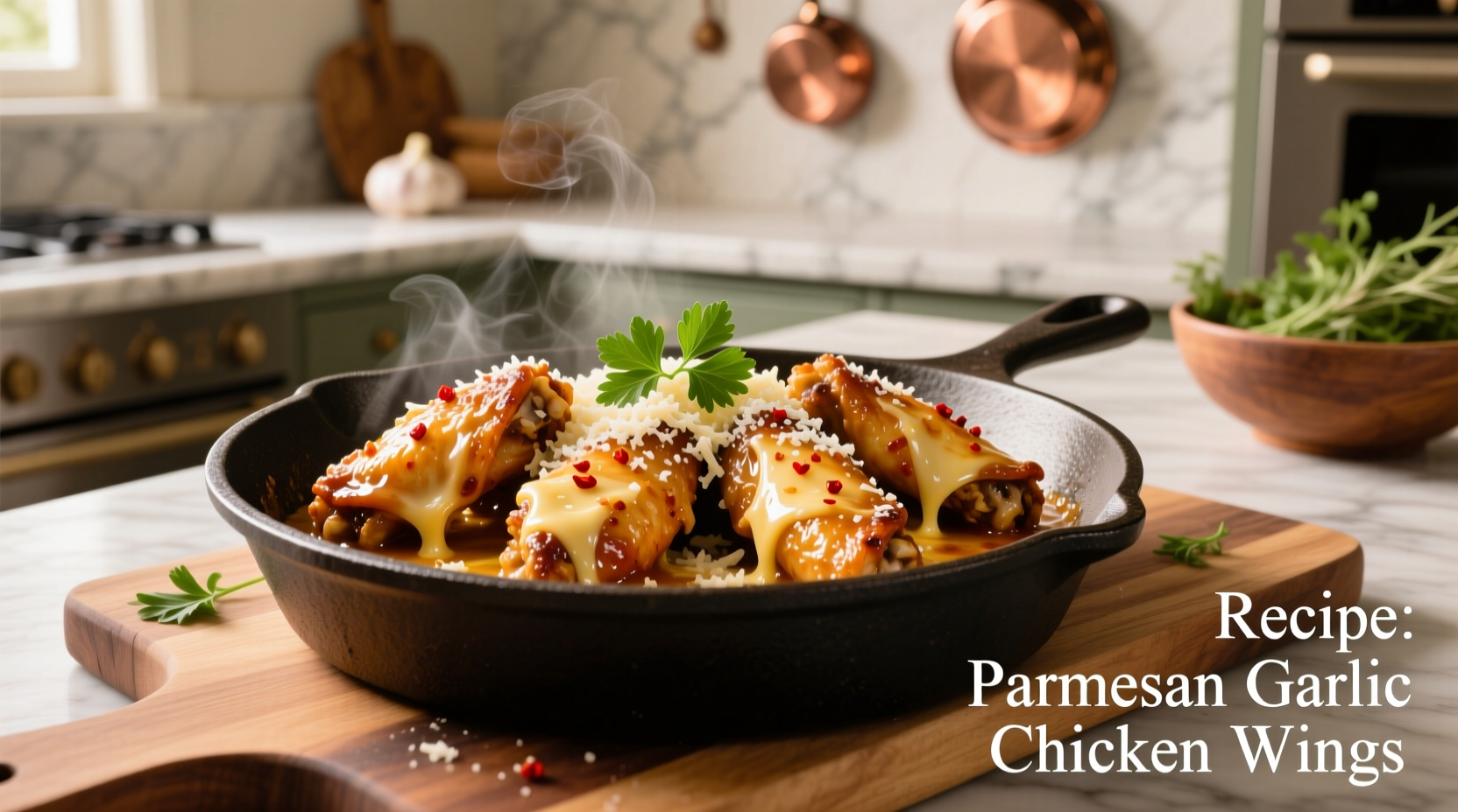 parmesan garlic chicken wings recipe