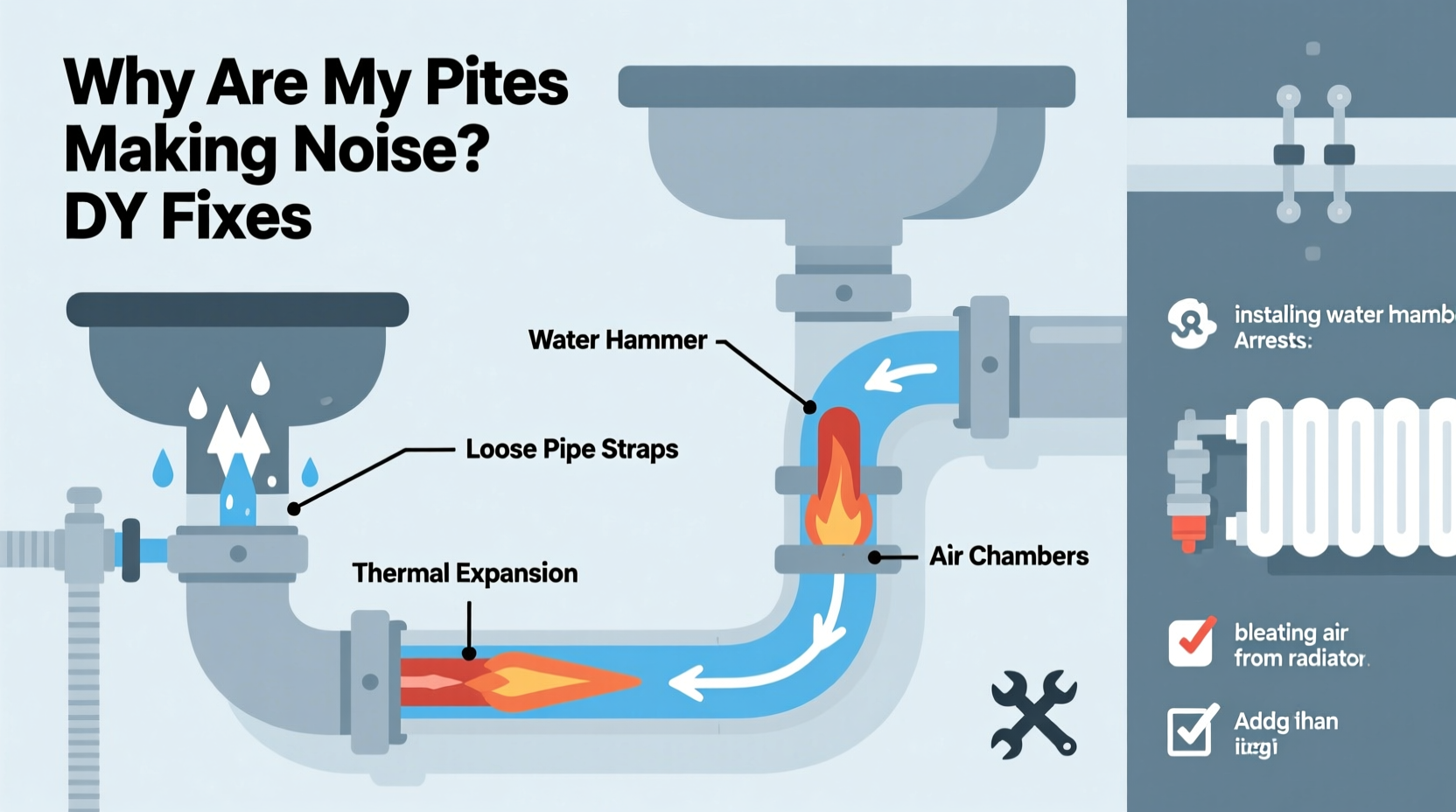 why are my pipes making noise causes diy fixes