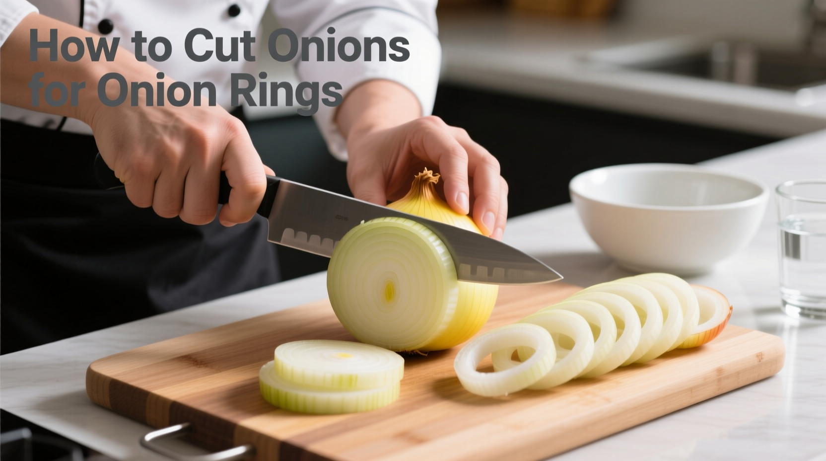 how to cut onions for onion rings