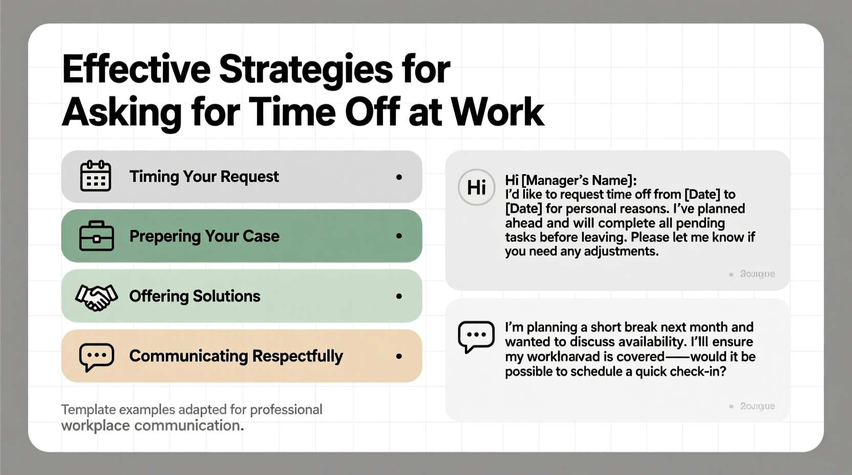 effective strategies for asking for time off work tips and template examples