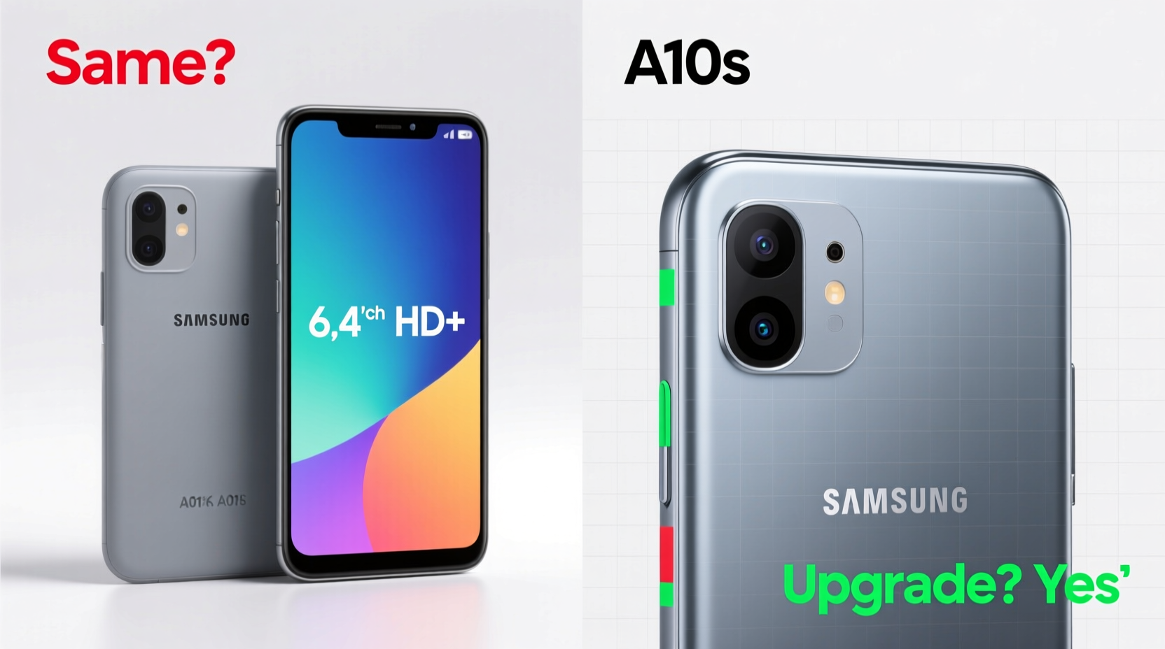 samsung a01 vs a10s is it worth upgrading or are they basically the same