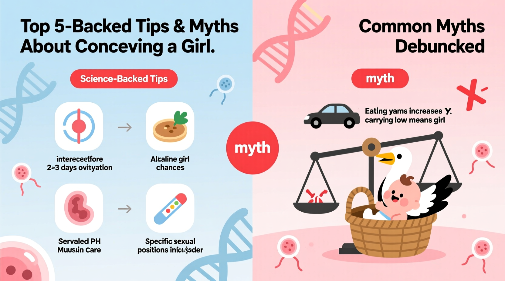 how to naturally increase your chances of conceiving a baby girl science backed tips and myths explained