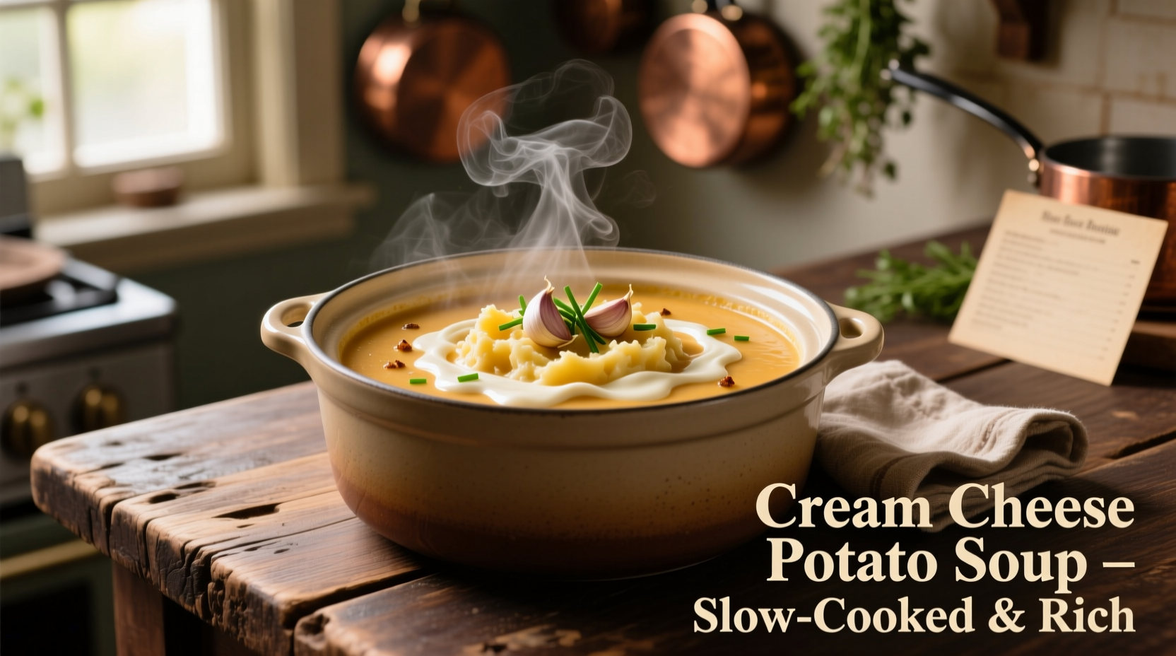 Perfect Crock Pot Cream Cheese Potato Soup Recipe