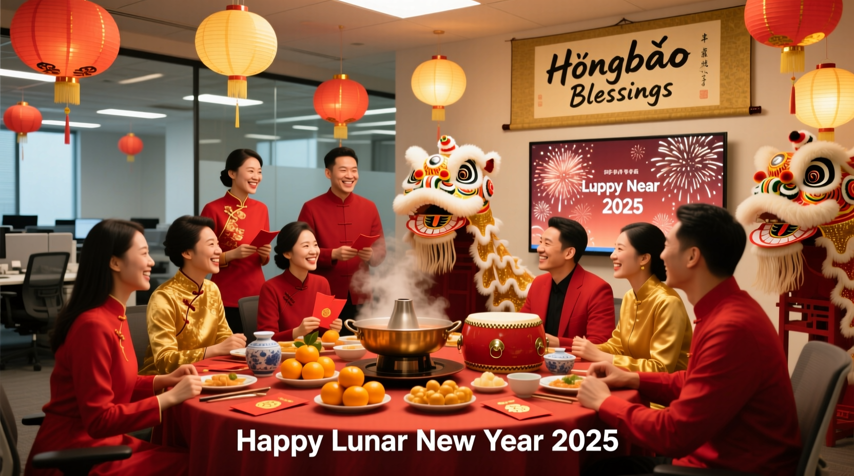 how do companies celebrate chinese new year