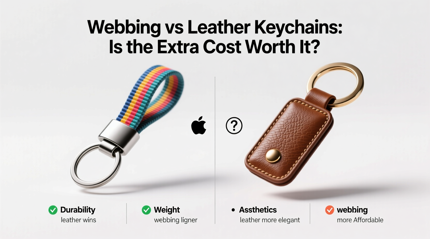 webbing vs leather keychains are leather keychains really worth the extra cost