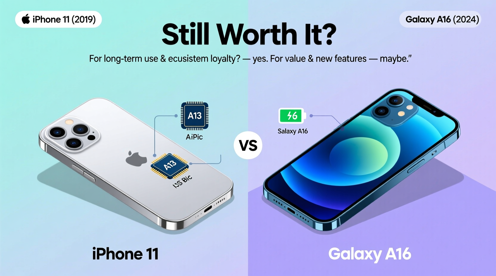 iphone 11 vs galaxy a16 is the iphone still worth it in 2025