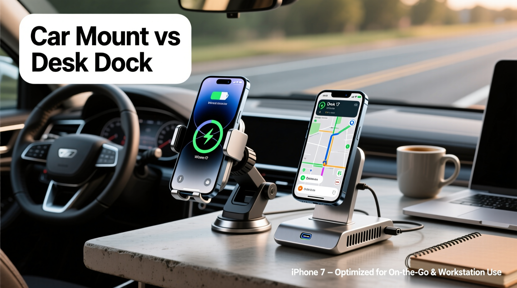 car mount vs desk dock iphone17