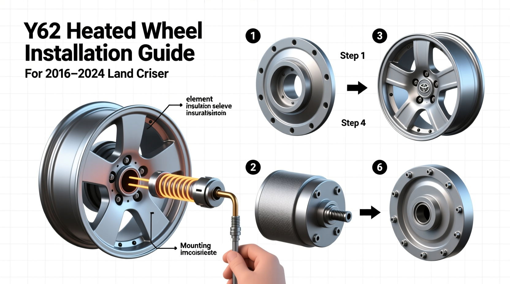 y62 heated wheel install guide