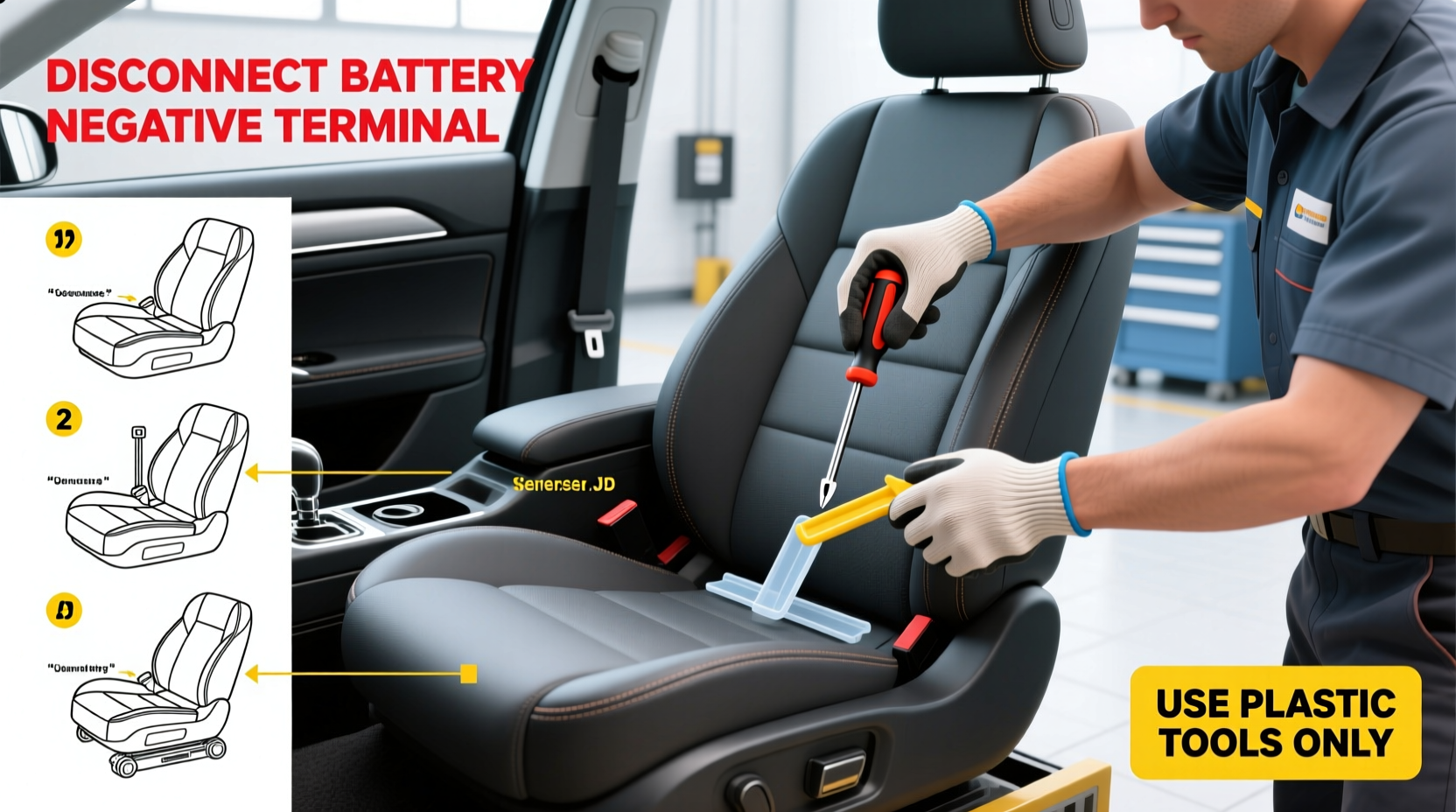 j5 seat cover removal safety