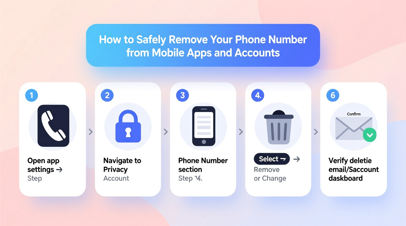how to safely remove your phone number from mobile apps and accounts a step by step guide