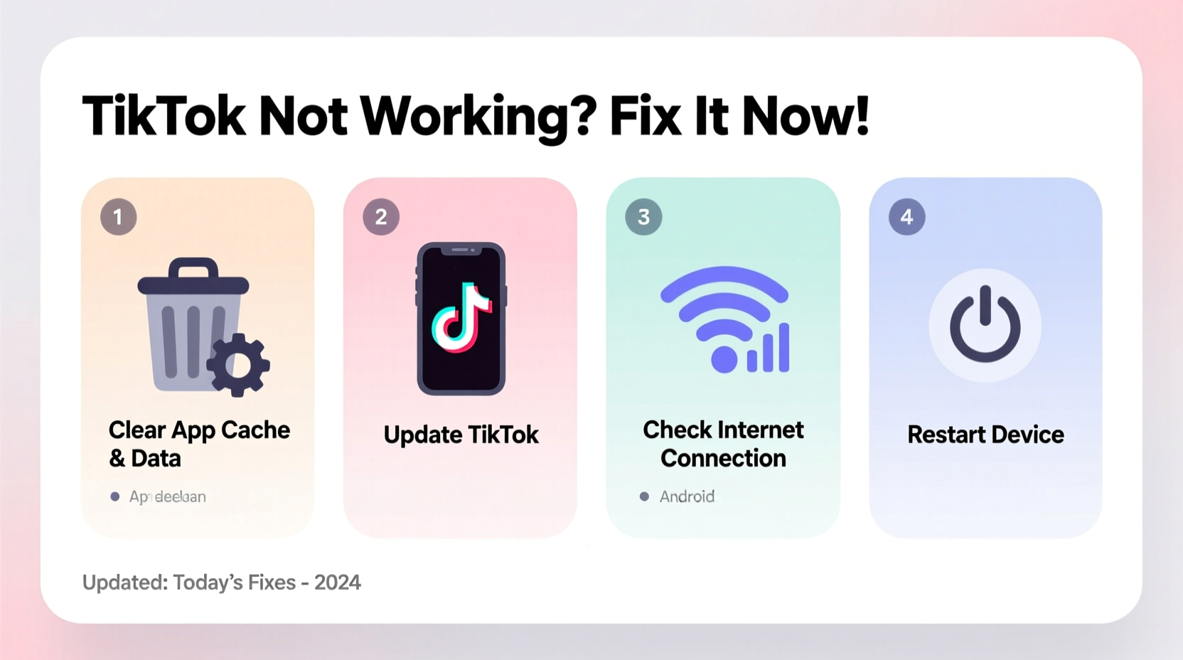 tiktok not working on android today troubleshooting fixes