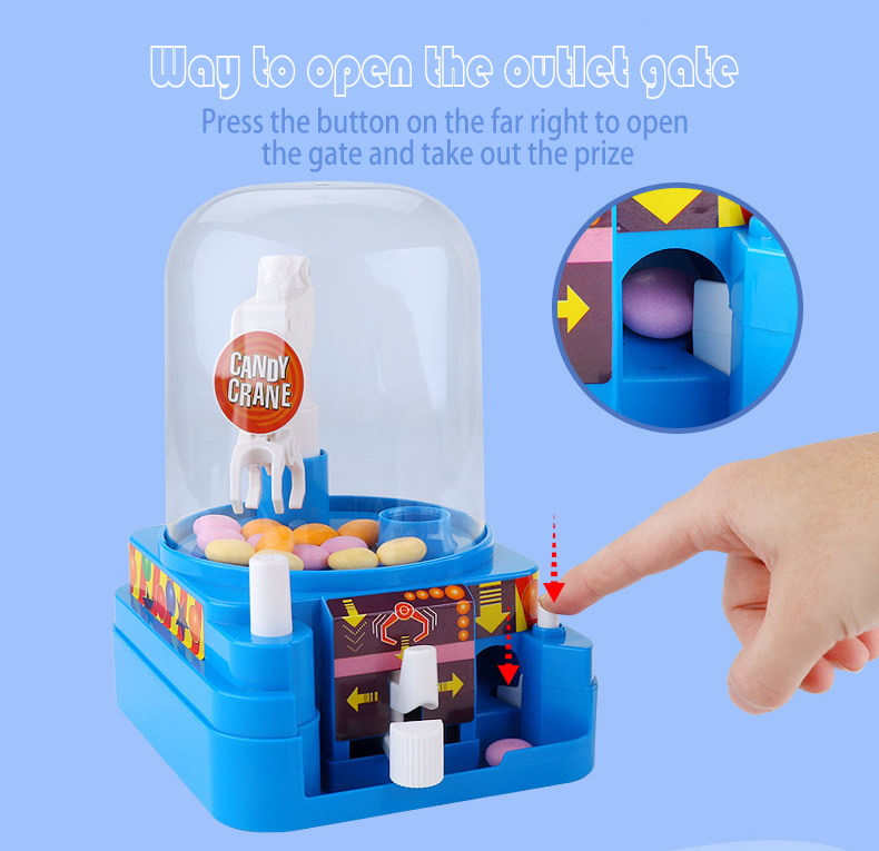 Mini Manual Candy Machine Grab Ball Toy Game Educational Toy Gift For Children