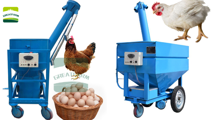 Electric chicken feeding truck chicken feeding car chicken feeder car for poultry farm