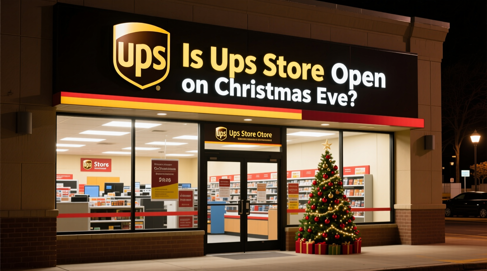 is ups store open on christmas eve